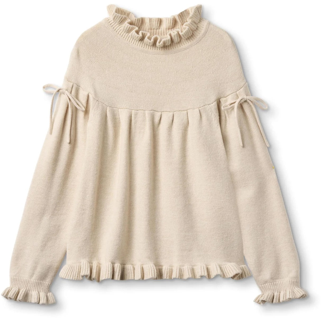Kino Langermet Knit Blouse Sandshell