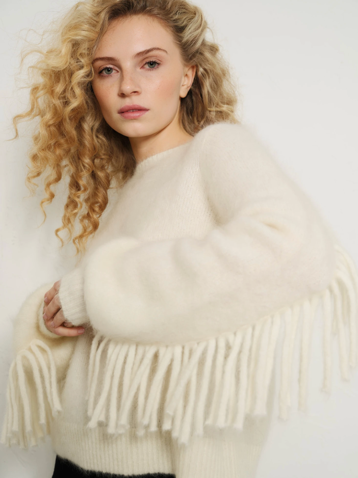 Isabel Chunky Sweater Bright White