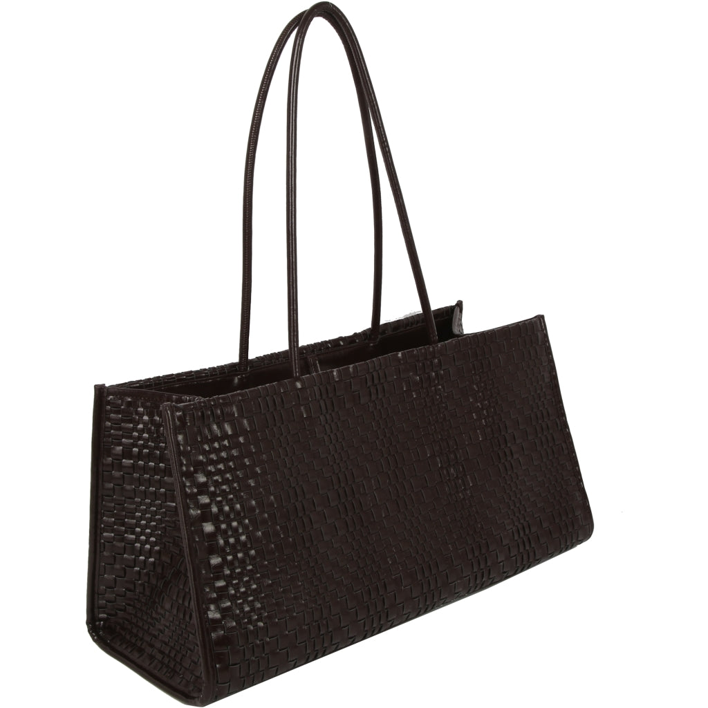 Hannah Raw Structure Braided Umber Brown