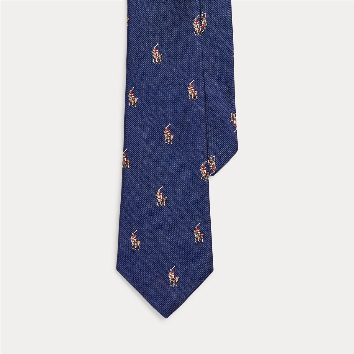 Pony Silk Tie Navy