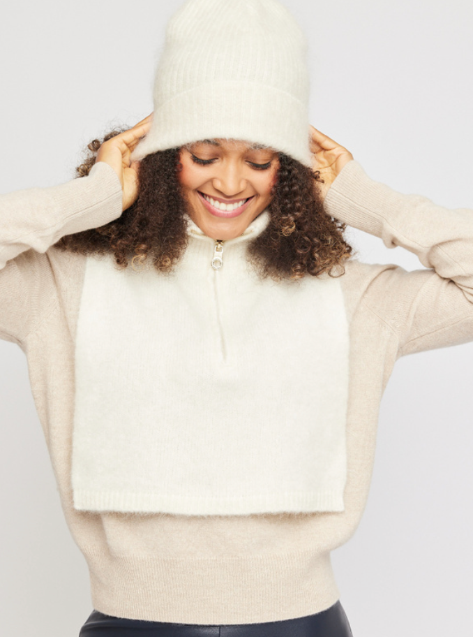 Belinda Chunky High Neck Bright White