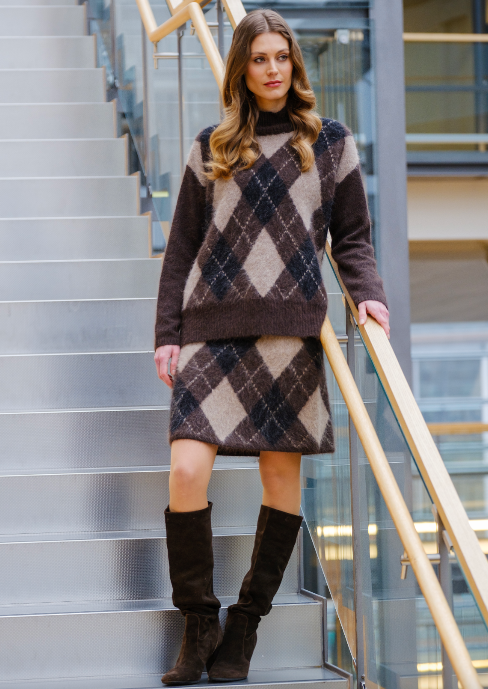 Elise Skirt Brown