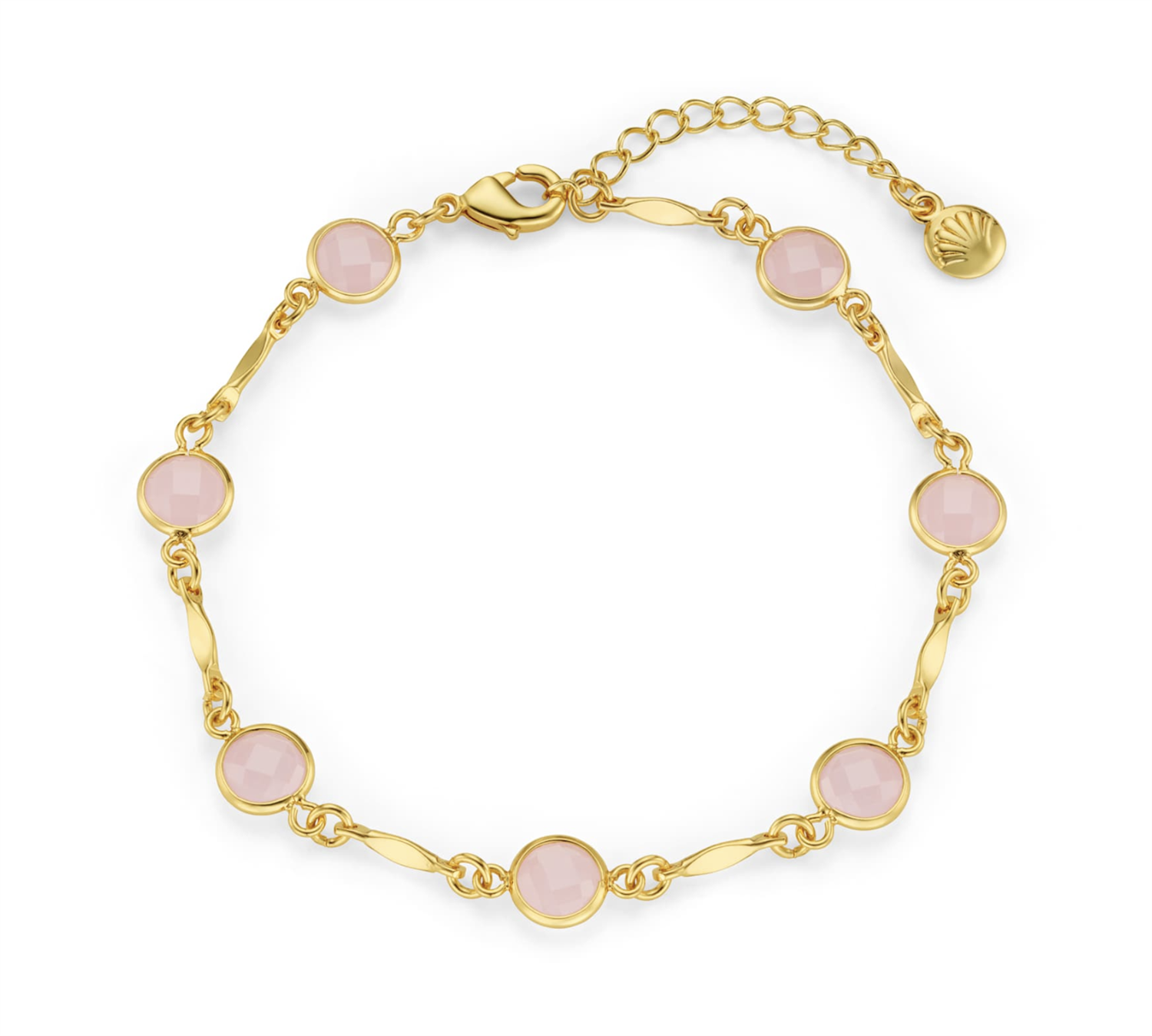 RWO & Bar link Chain Bracelet Gold