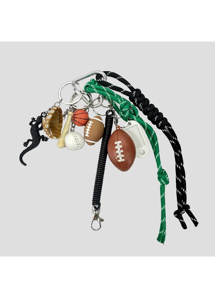 Bag Charm Set Sporty Black