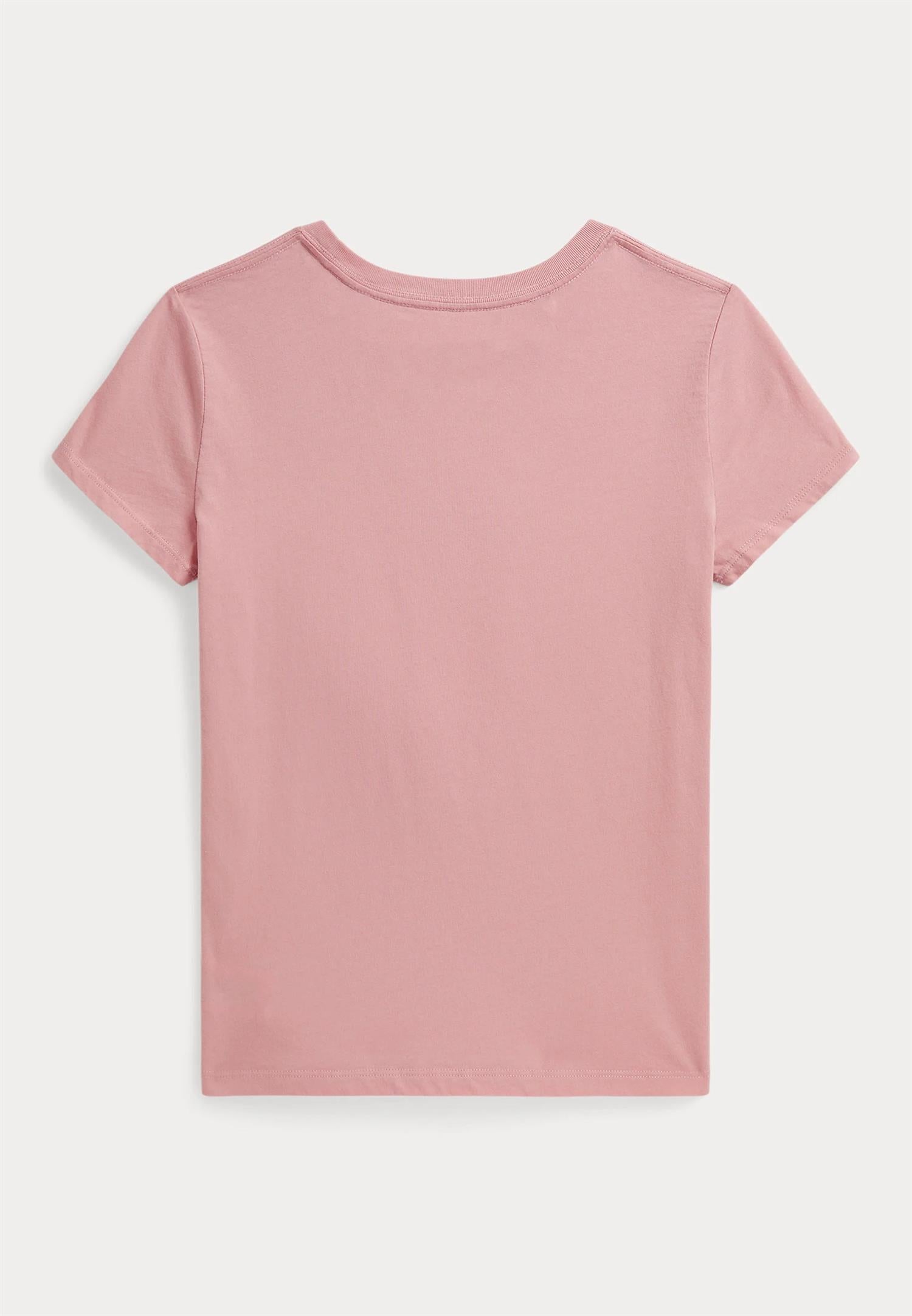 Cotton T-Shirt Jersey Lakeside Pink Bear Adirondack Rose