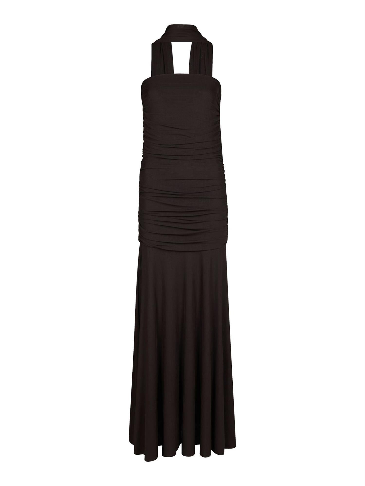 Misi Mesh Dress Brown