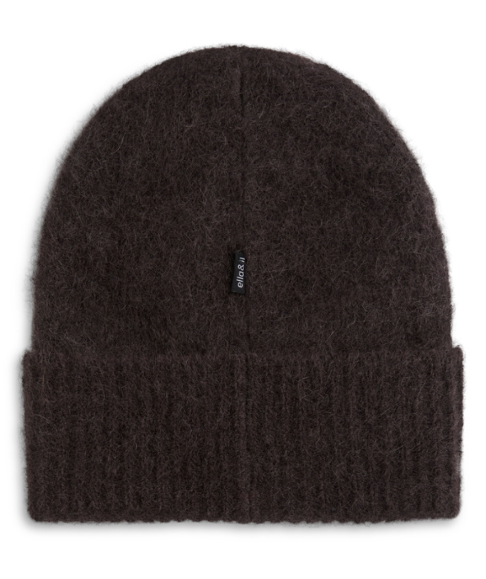 Silje Chunky Hat Dark Brown