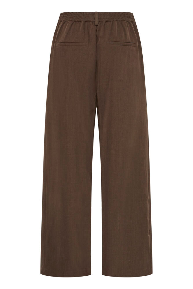 Fava Wide Pant Slate Black Melange Brown