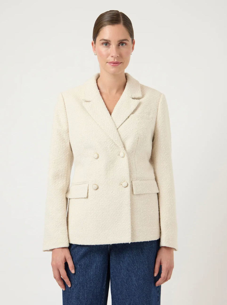 YASPETRA LS Boucle Blazer Pristine