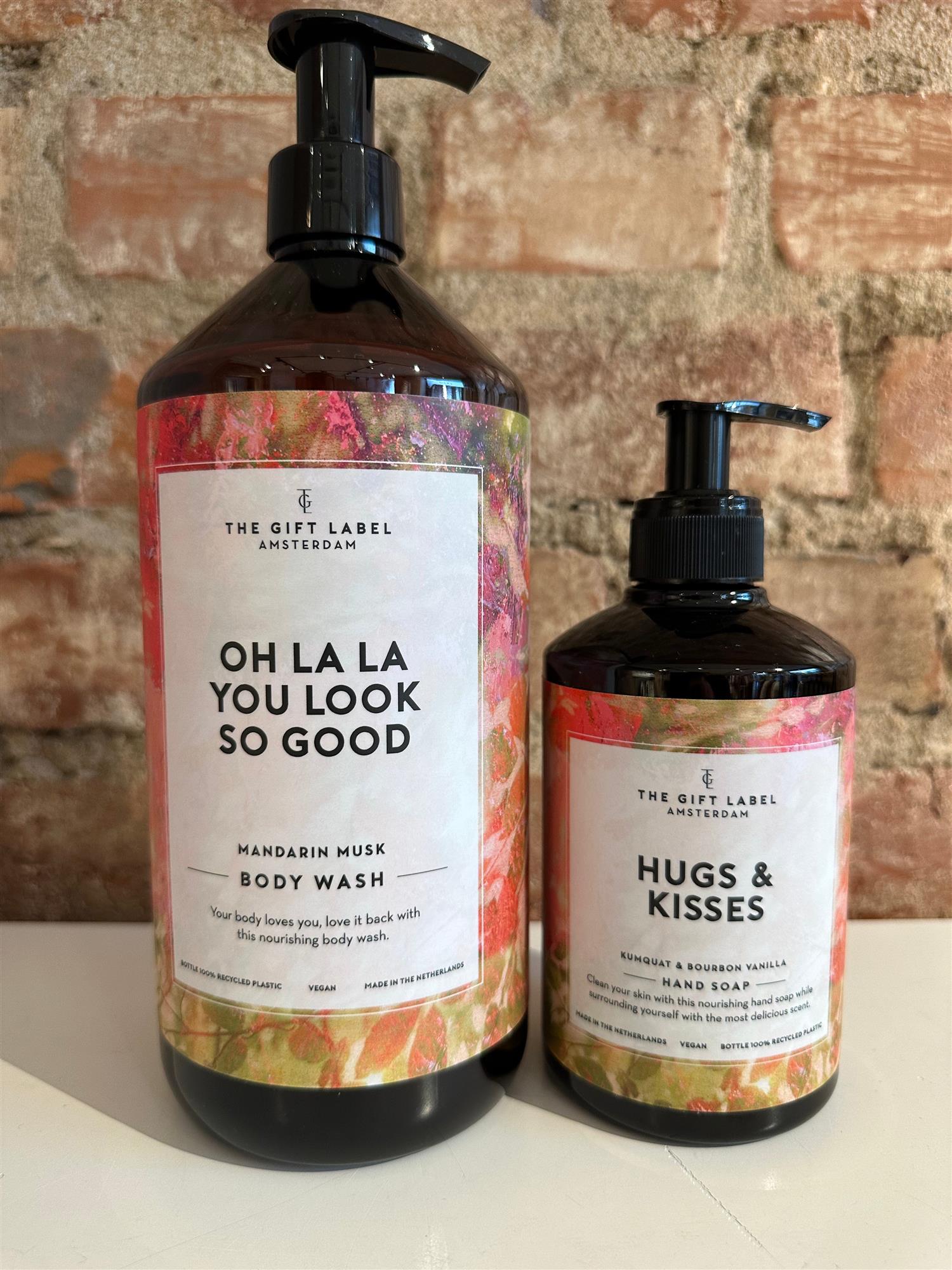 Hand Soap Hugs & Kisses Pink Leaves