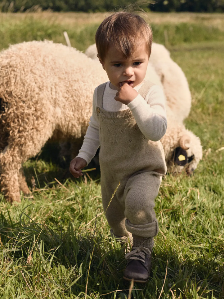 Nalio Wool Knit Overall Safari Melange