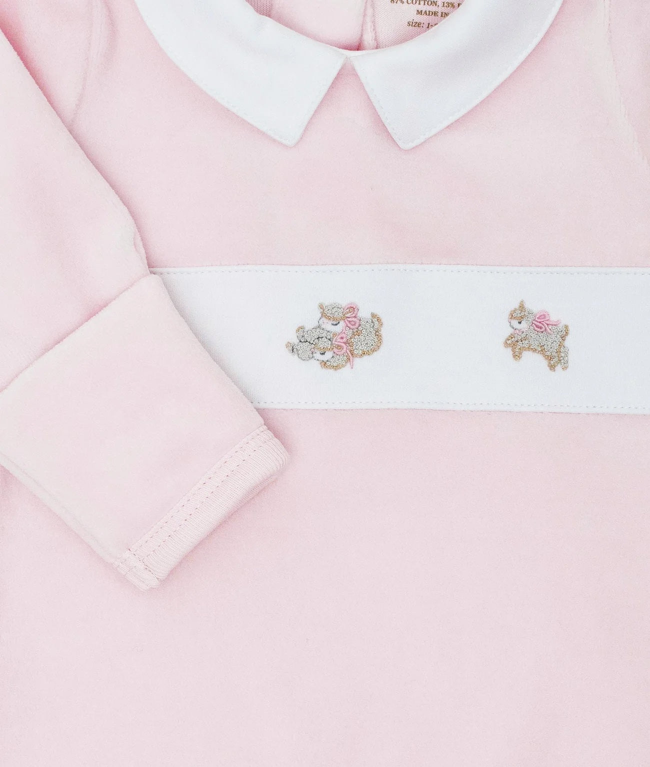 Counting Sheep Aubrey Footie Pink