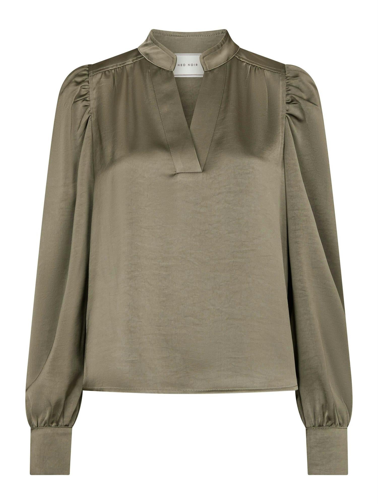 Rosslyn Heavy Sateen Blouse Cool Army