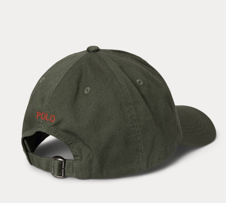 Cotton Chino Ball Cap Mint Olive