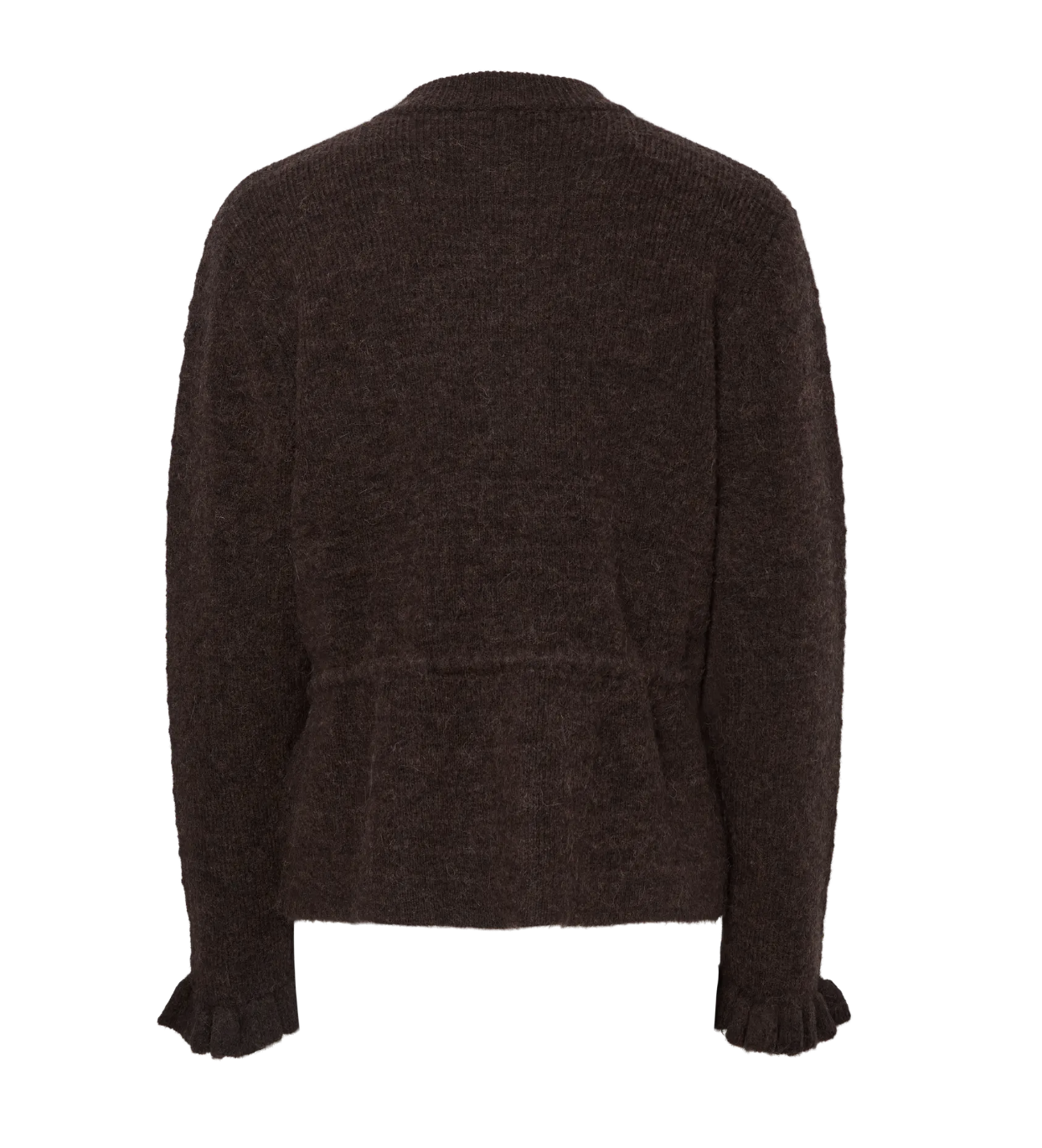 YASTHELLIES Knit Cardigan Hot Fudge