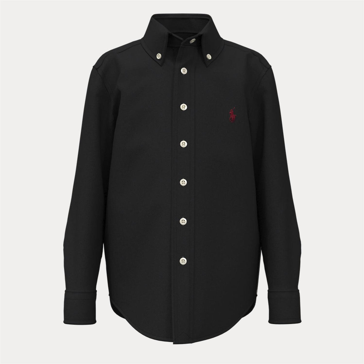 Cotton Corduroy Shirt Polo Black