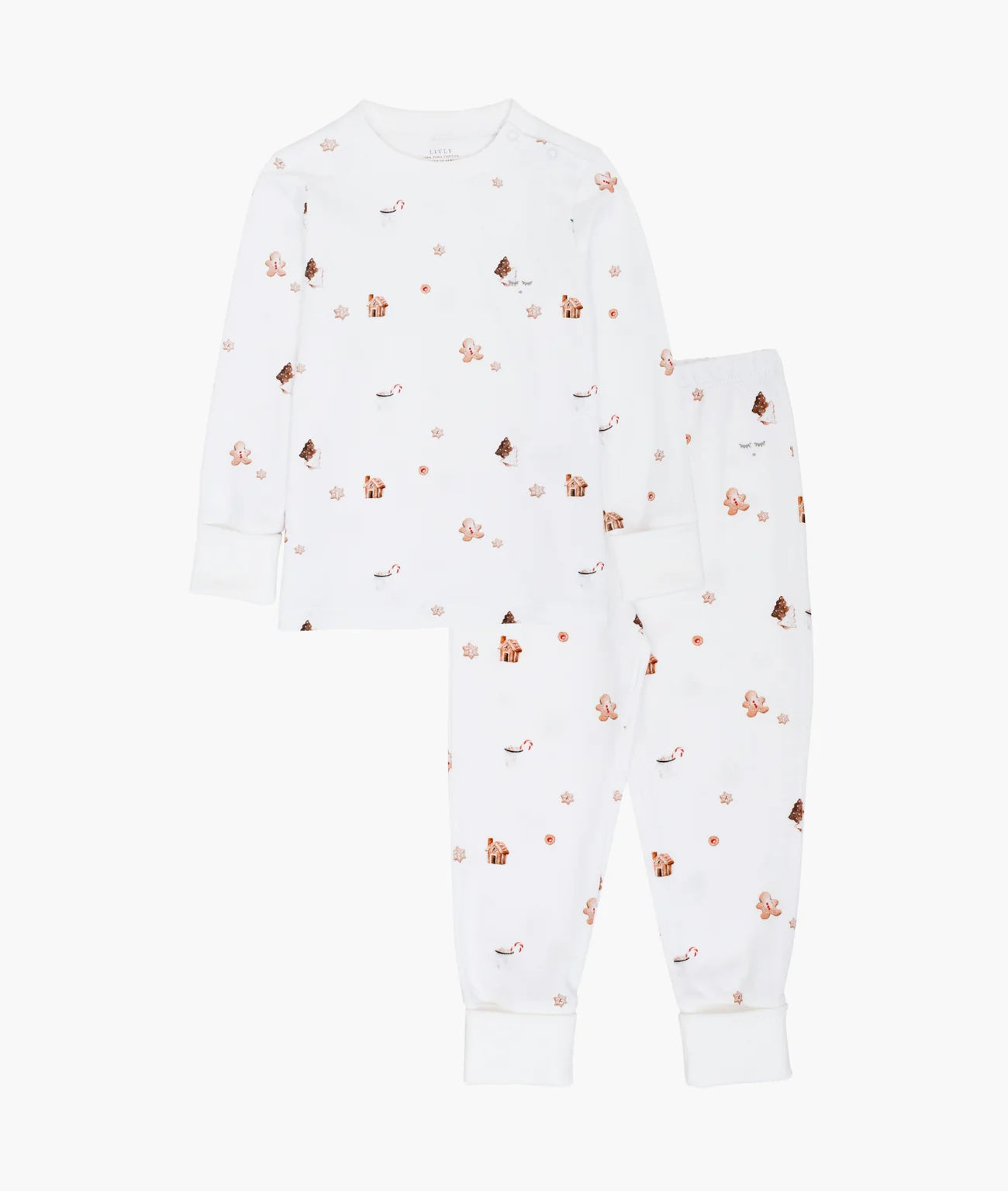 Little Gingerbreads 2 Piece Set White