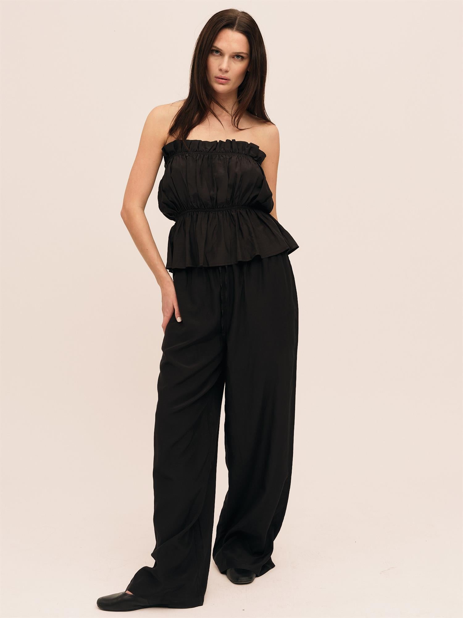 Silkey String Trouser Black