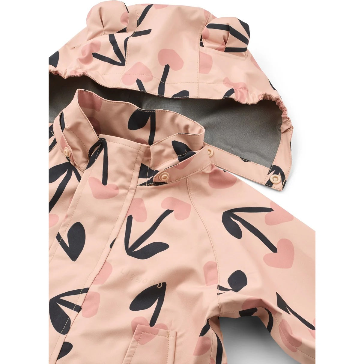 Manu Rainwear Set Mega Cherry Heart/Rosey Mix