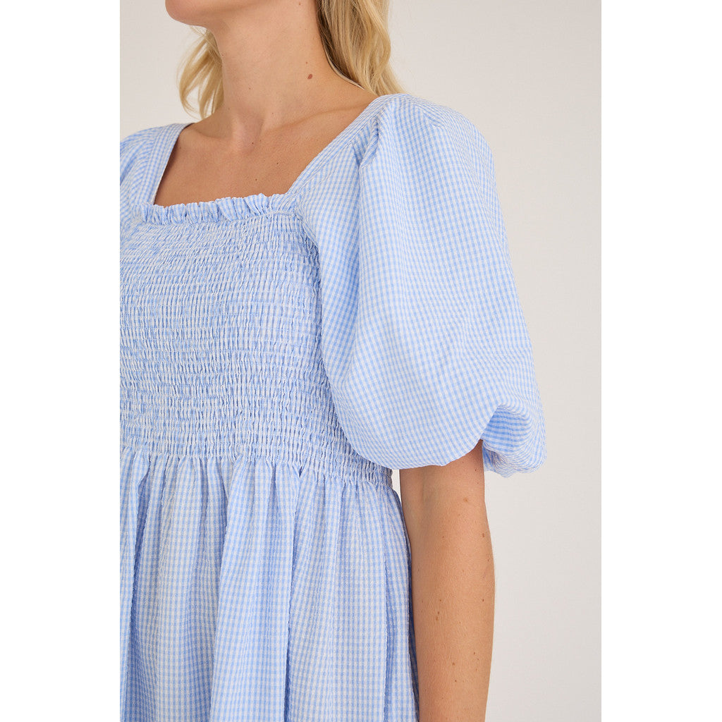 Cheri Short Dress Light Blue