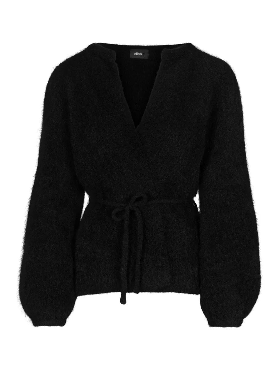 Fredrikke Chunky Cardigan Black