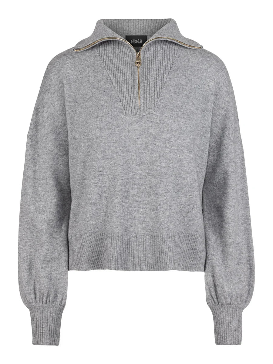 Livy Wool Sweater Grey Melange