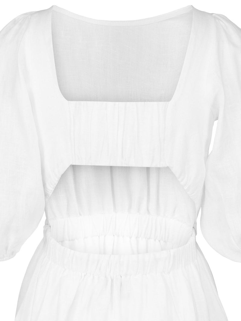 Rebecca Linen Dress White