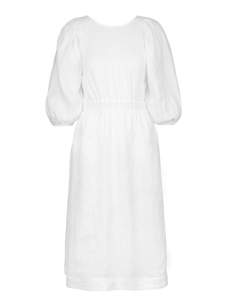 Rebecca Linen Dress White