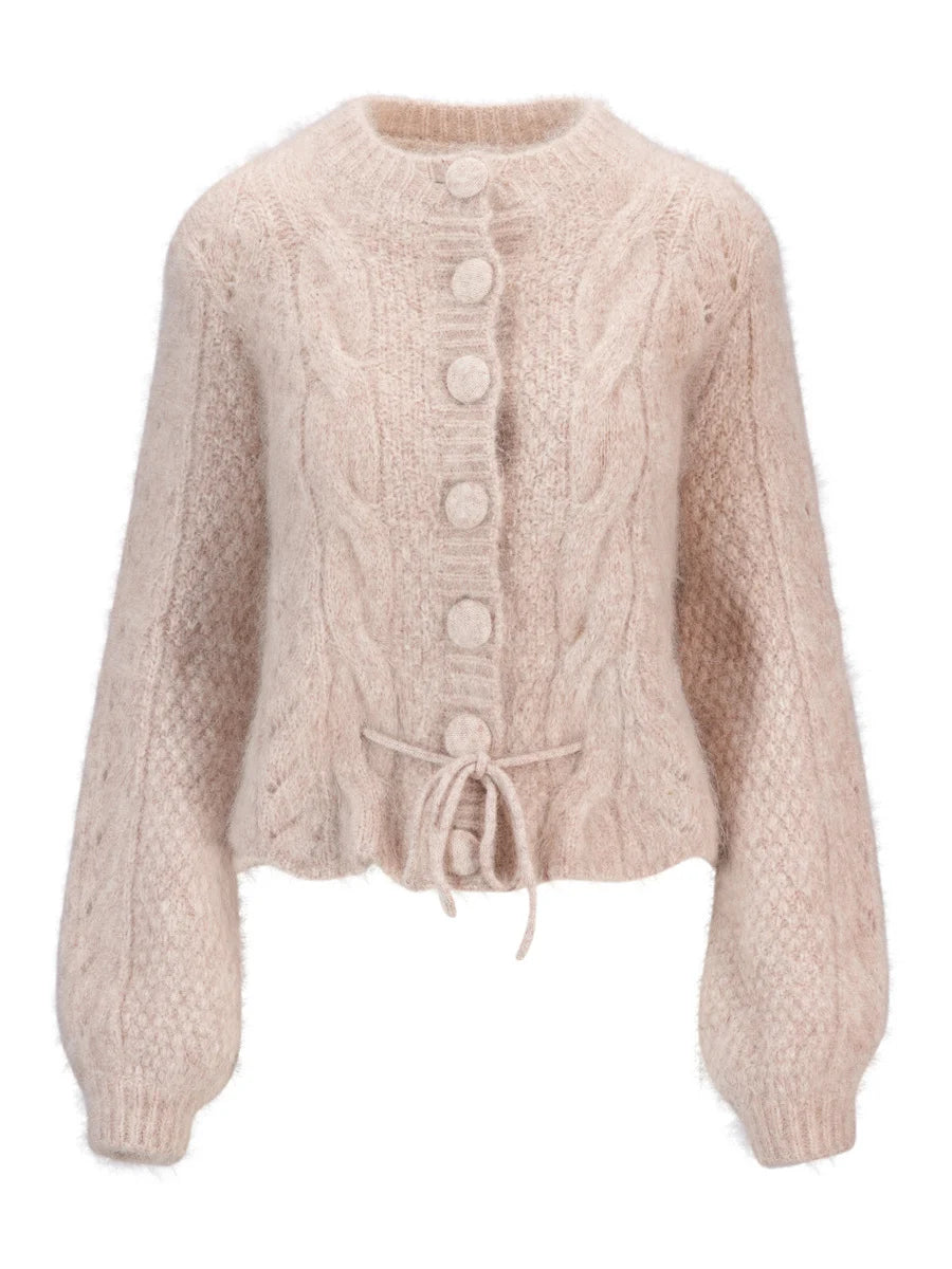 Sophia Chunky Cardigan Beige Melange