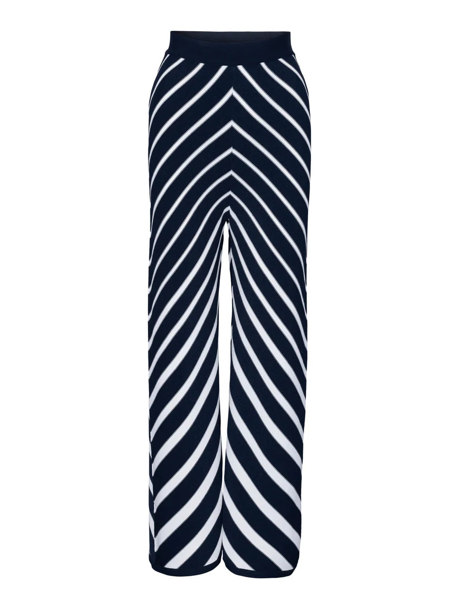 Wilma Ray Pants Navy Stripes