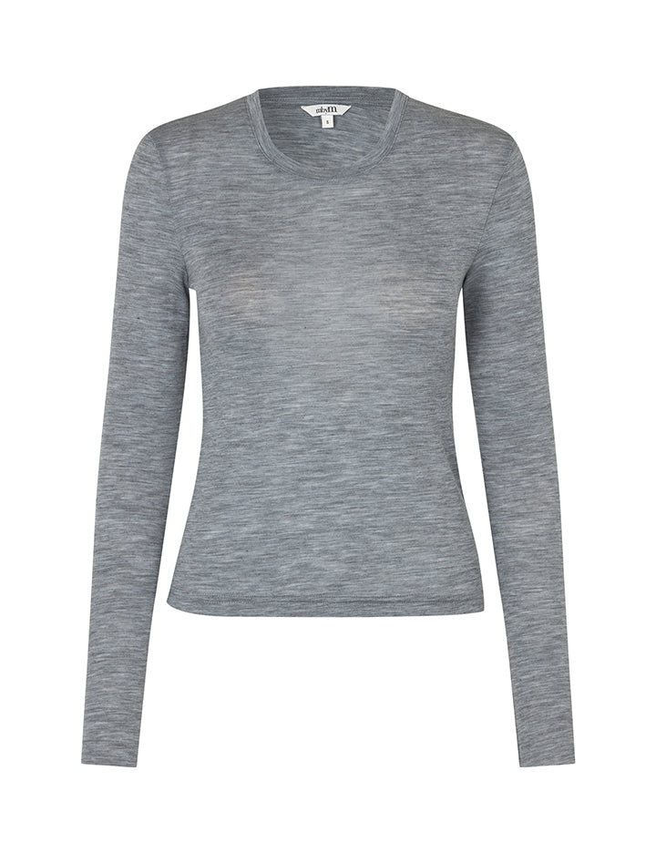 Christina Top Medium Grey Melange