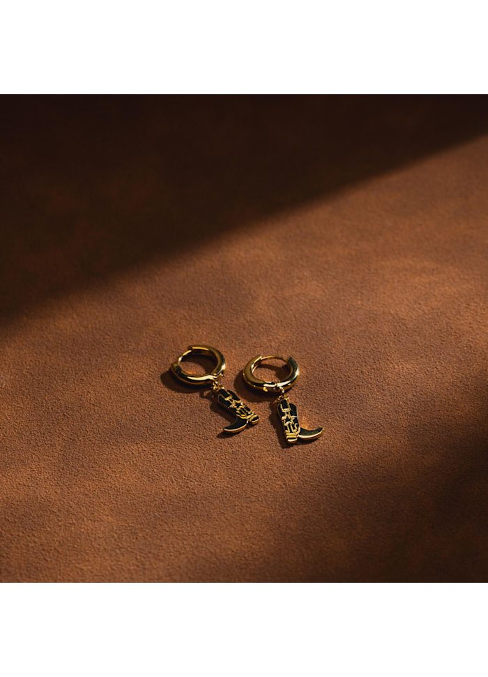 Cowboy Boot Charm Earrings