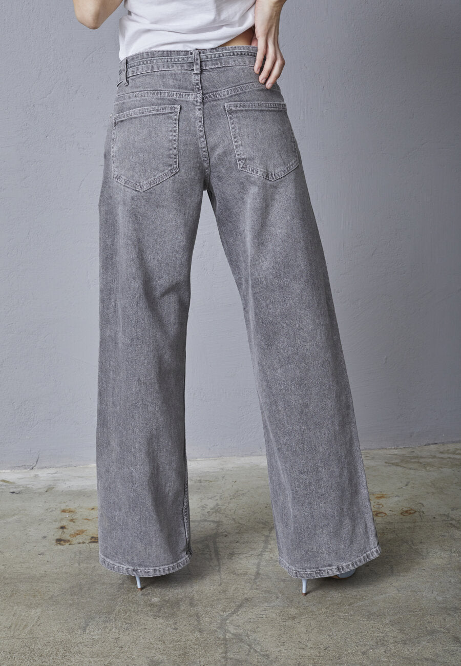 Onea Belt Jeans Grey Wash