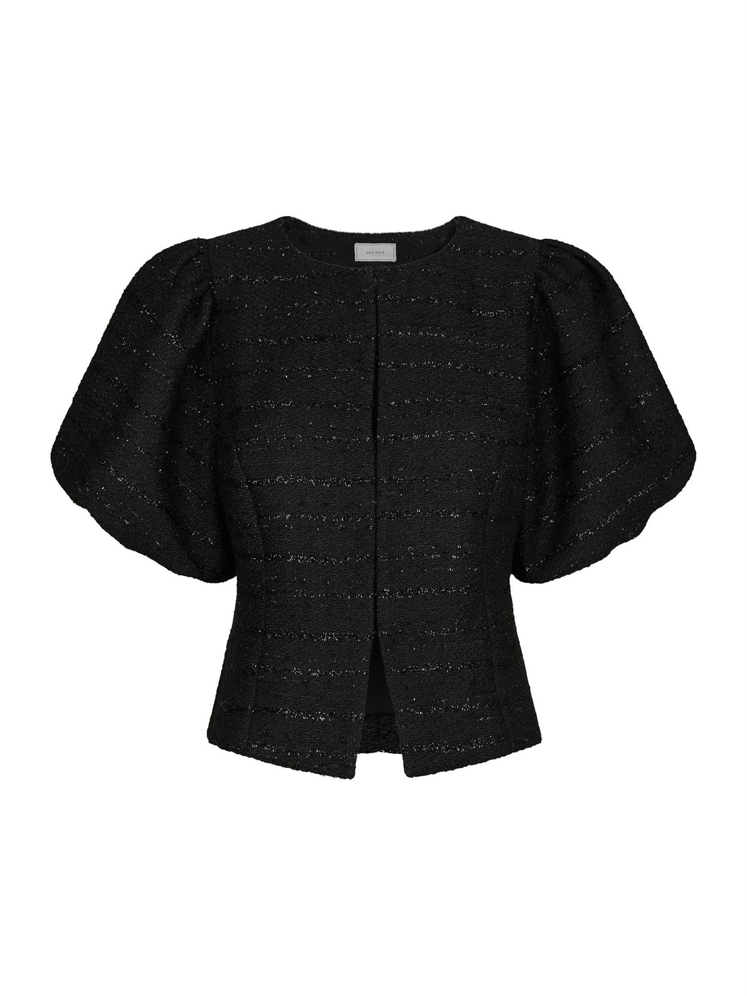 Anela Boucle Blouse Black