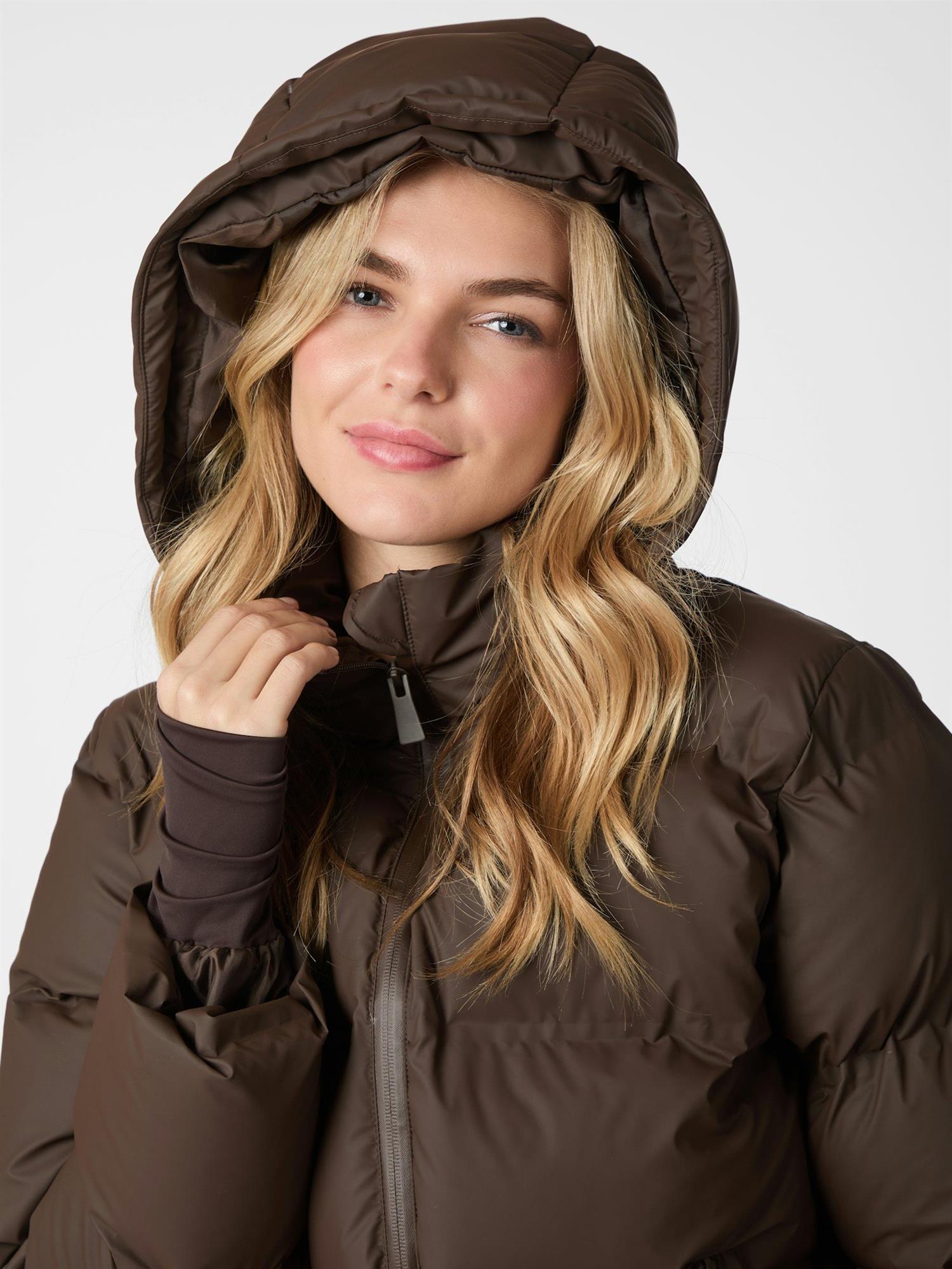 Fox Puffer Jacket Dark Brown