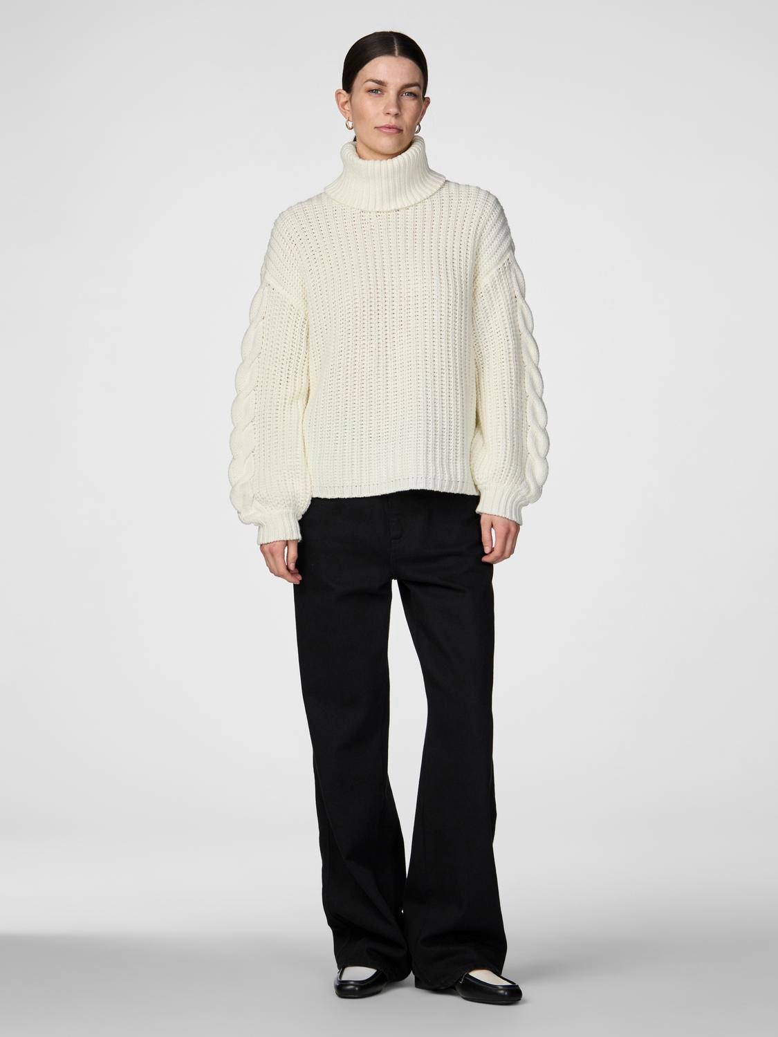 YASSANNE Knit Rollneck Pullocer Birch