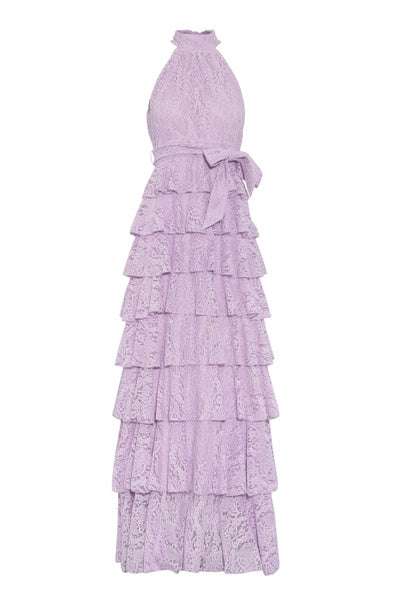 Angel Maxi Halterneck Dress Lavendel Lace