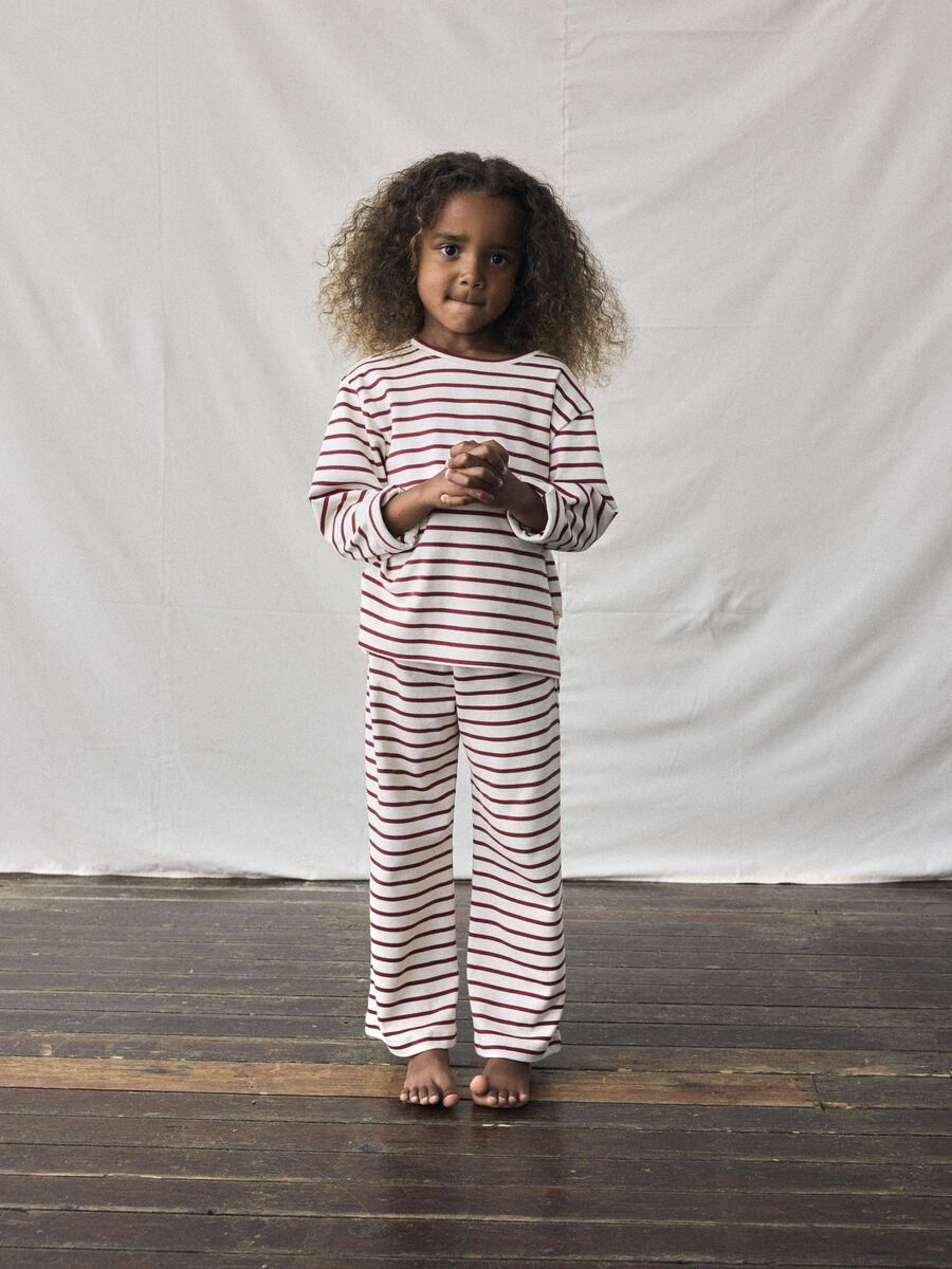 Limia Wide Pant Turtledove/Red Dahlia