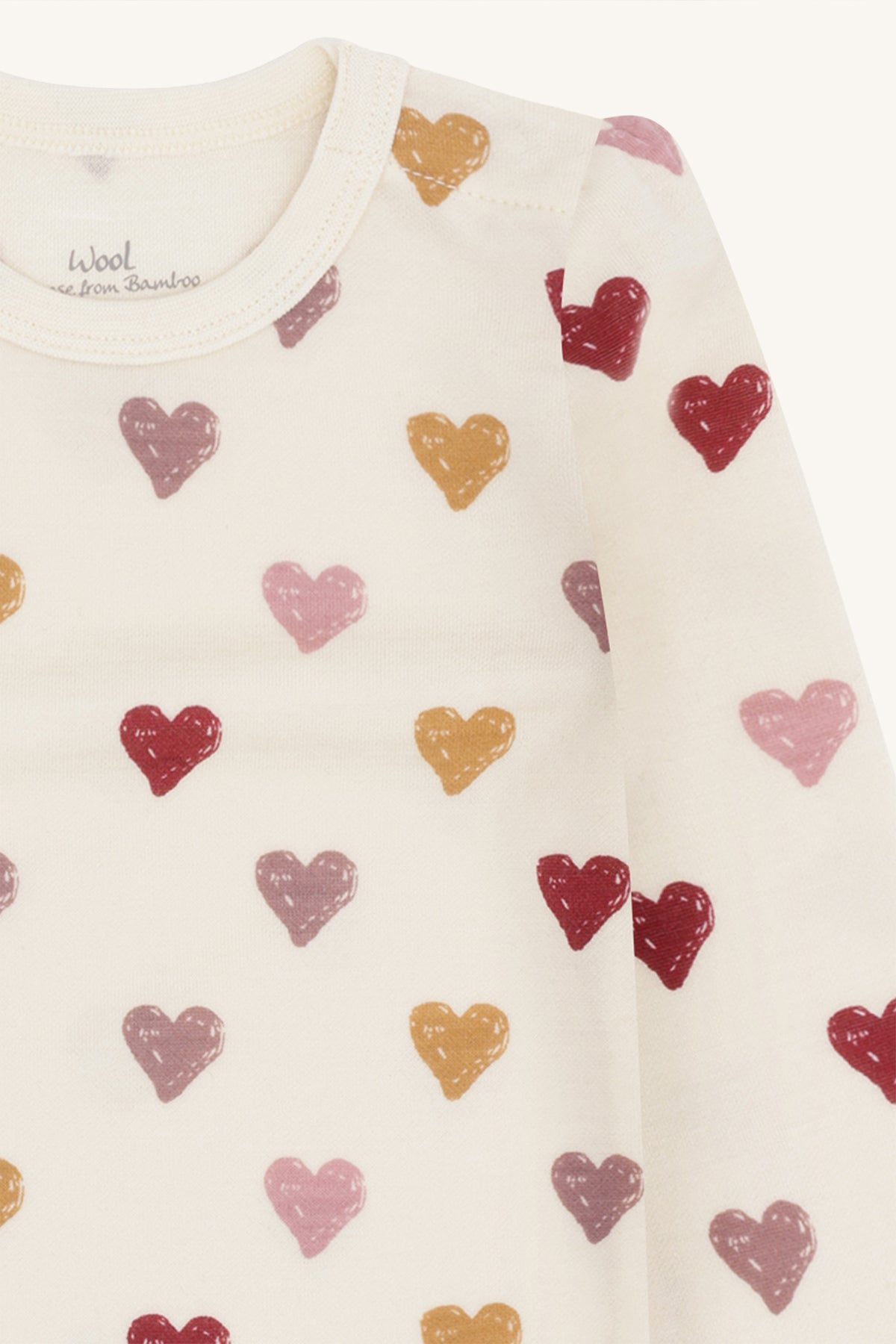 Baloo Hearts Puff Off White
