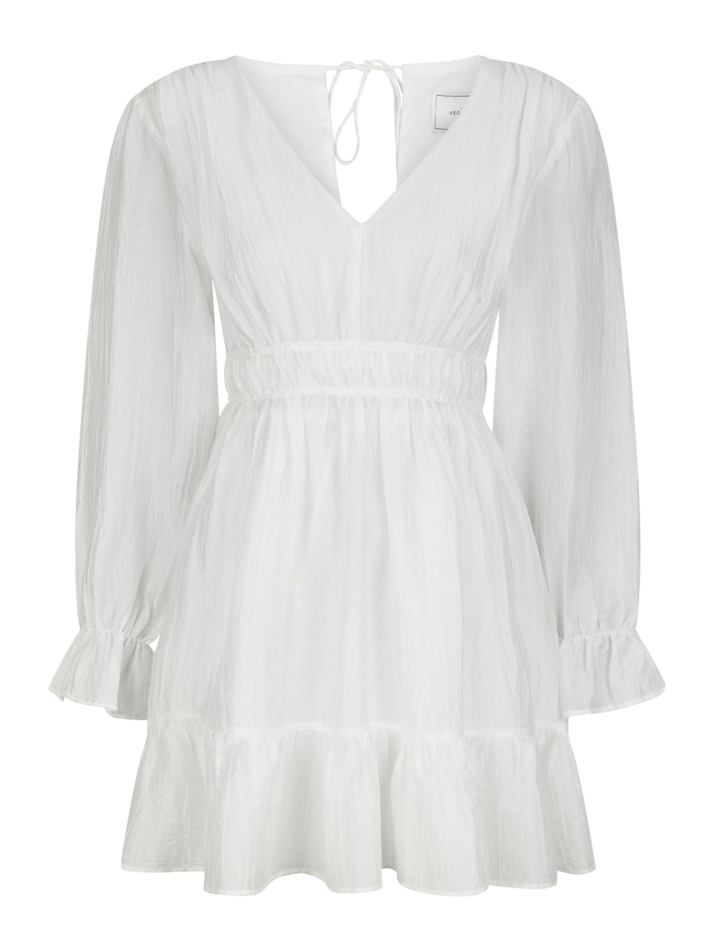 Sima Solid Dress White