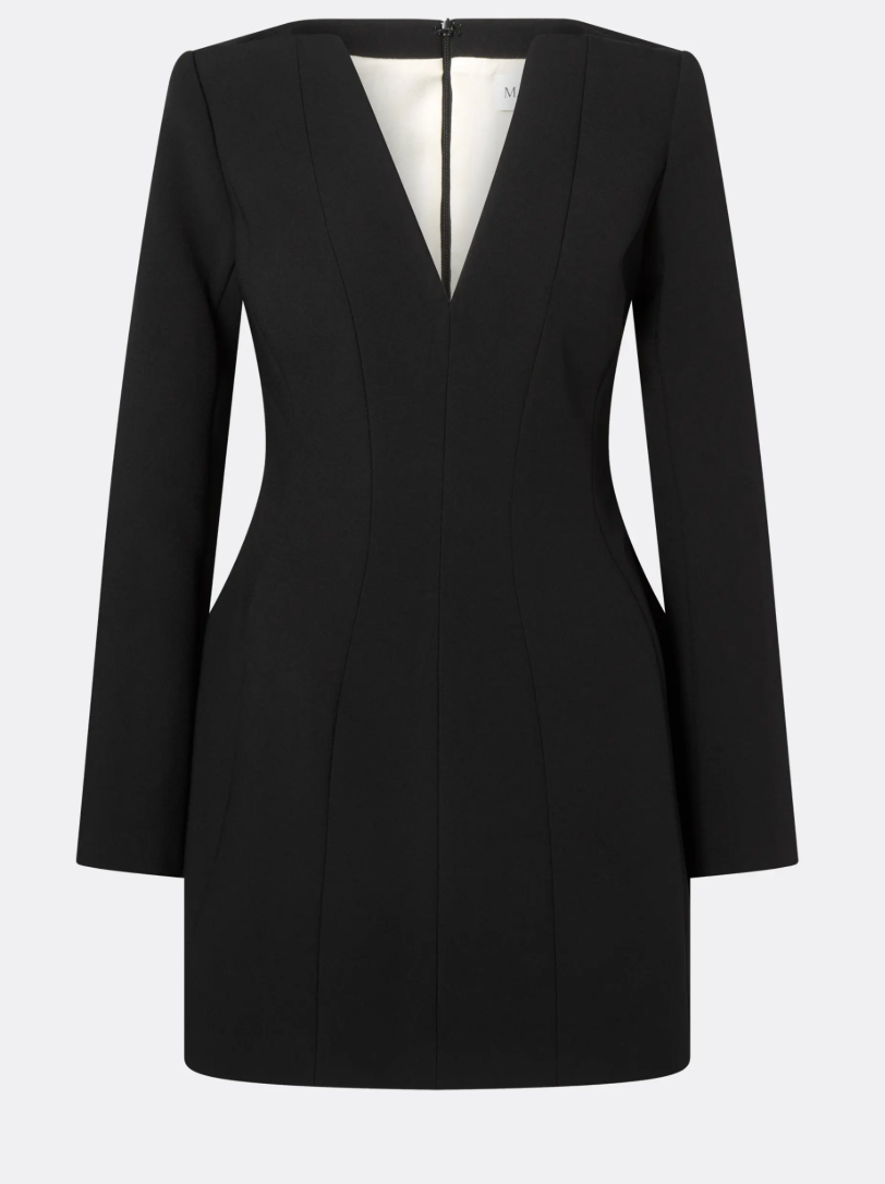 Ninni Cut-Out Shoulder Hourglass Mini Dress Black