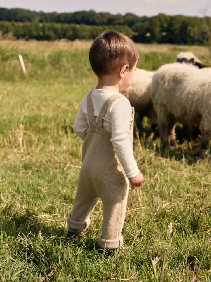 Nalio Wool Knit Overall Safari Melange