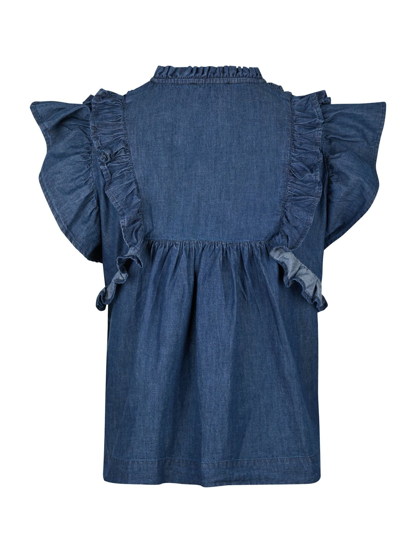 Jayla Denim Top Blue