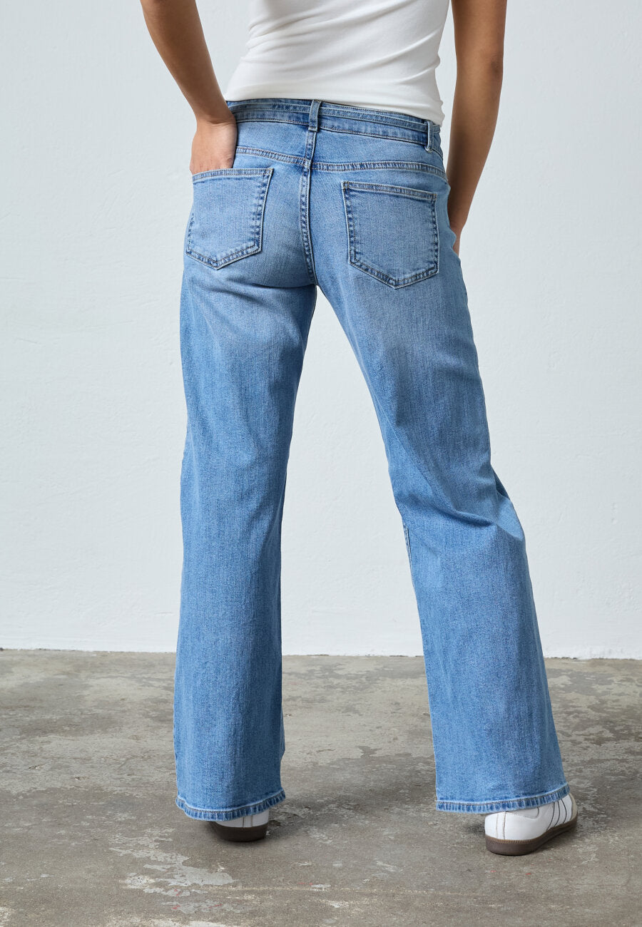 Onea Belt Jeans Mid Blue