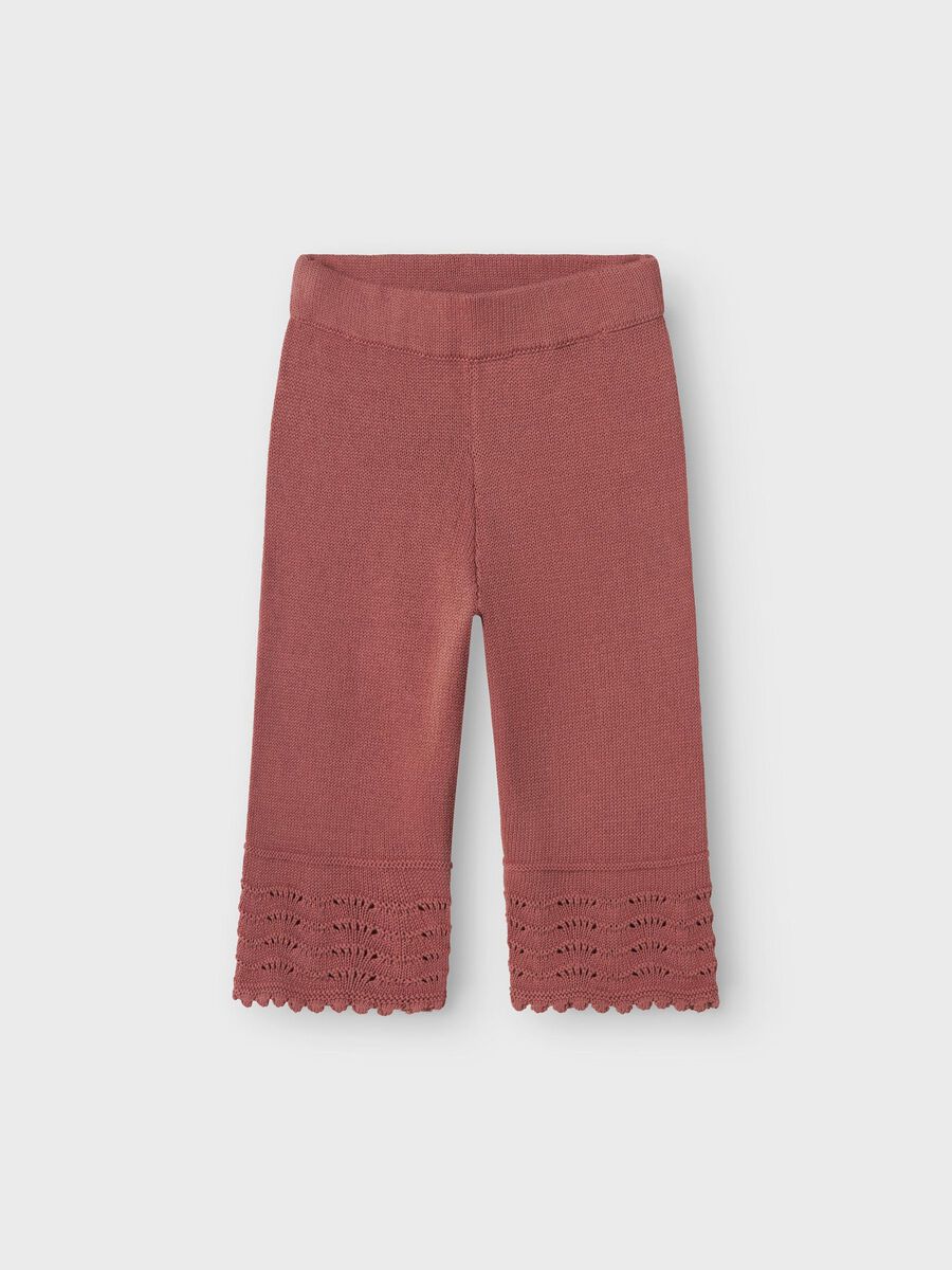 Lola Strikket Ancle Pant Withered Rose