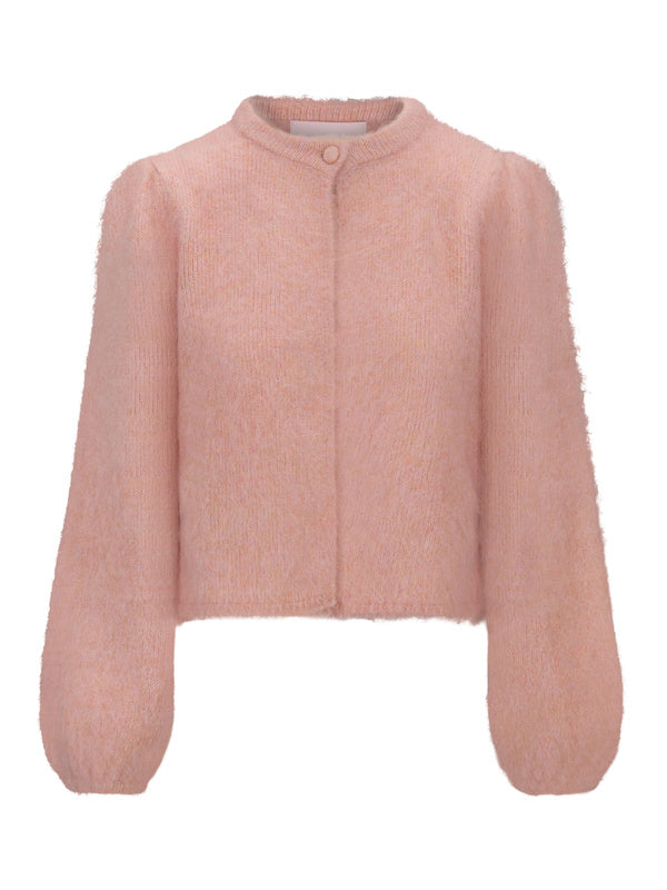Amelia Chunky Cardigan Dusty Pink