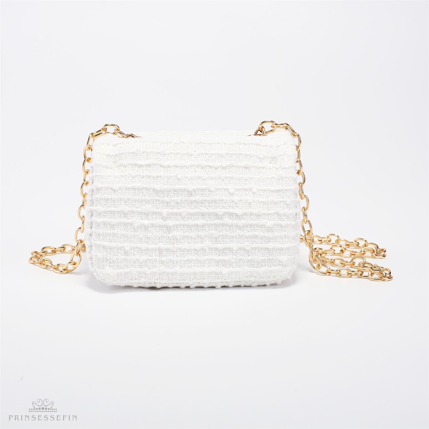 Handbag Mini Stripes Off White