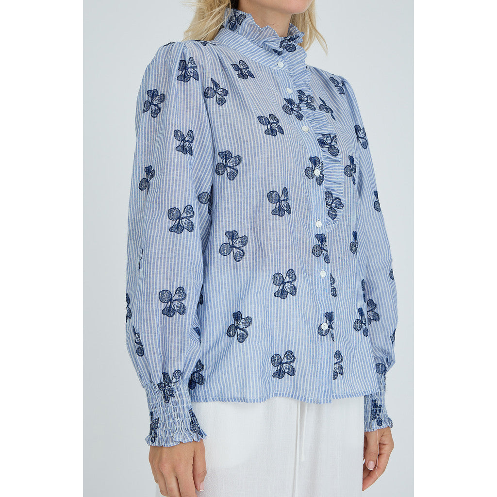 Clova Shirt Blue White