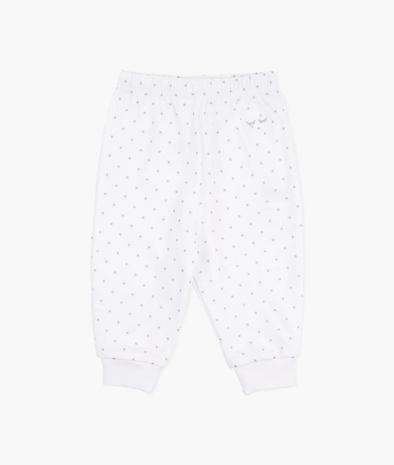 Saturday Pant White/Silver dots