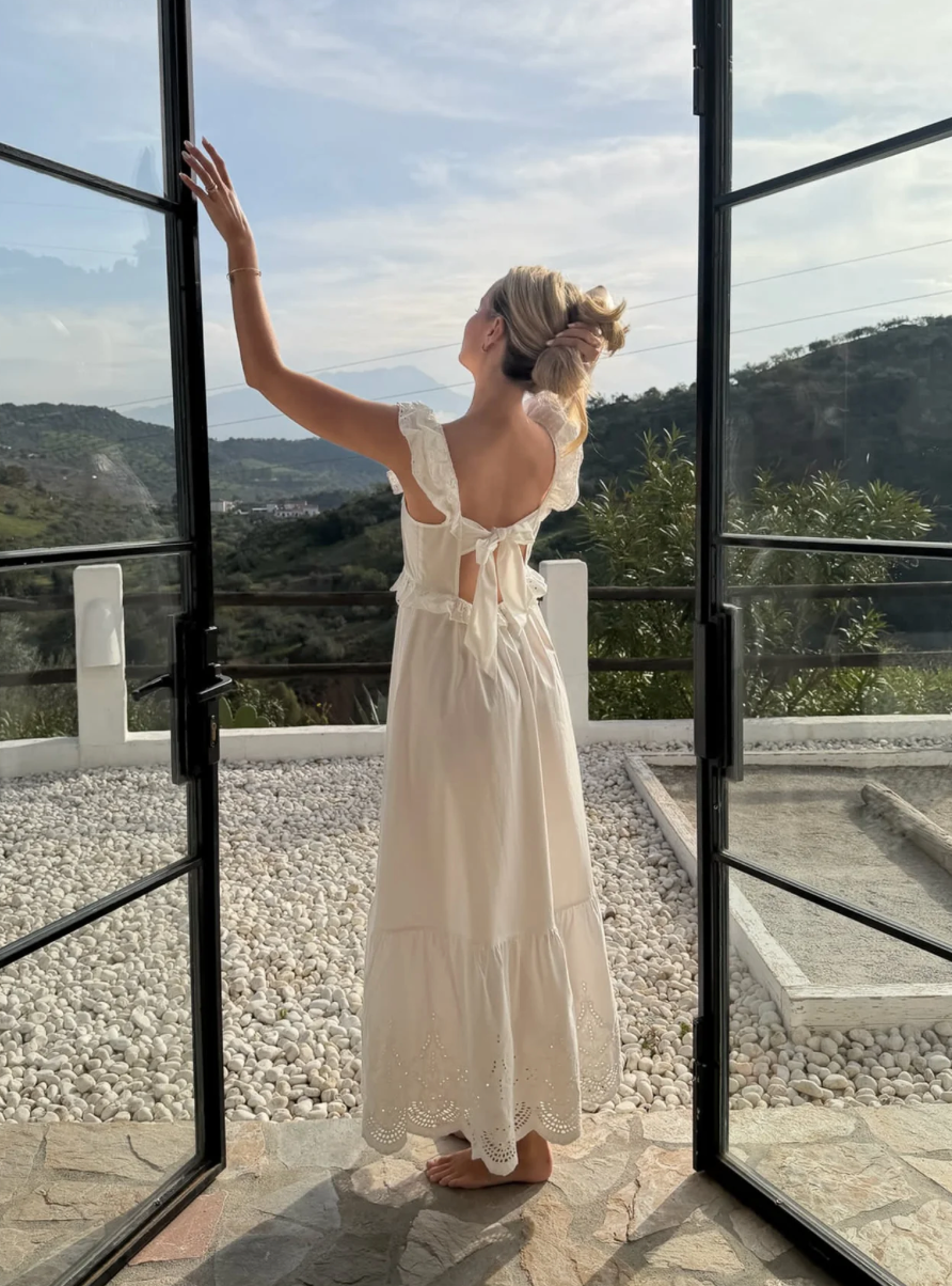 Melba Dress White Embroidery